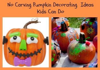 No Carving Pumpkin Decorating Ideas Kids Can Do Alone