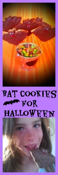 bat cookies for halloween 
