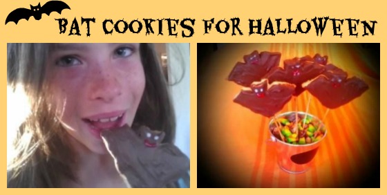 bat cookies for halloween