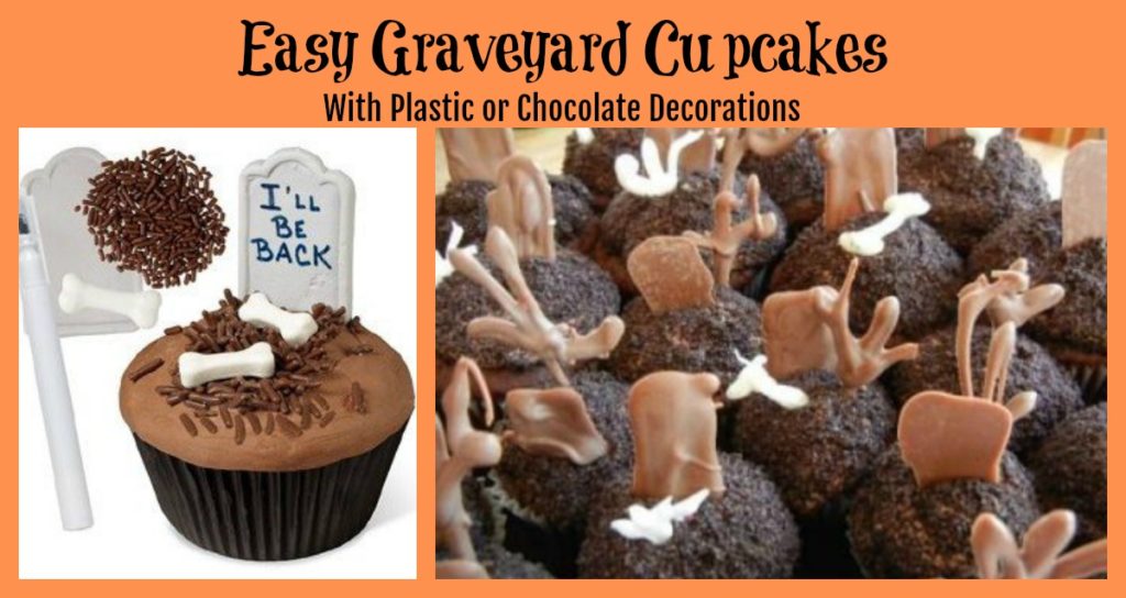 easy graveyard cupcakes