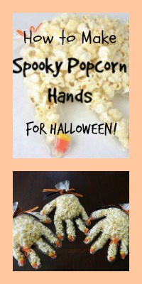 popcorn hands for halloween