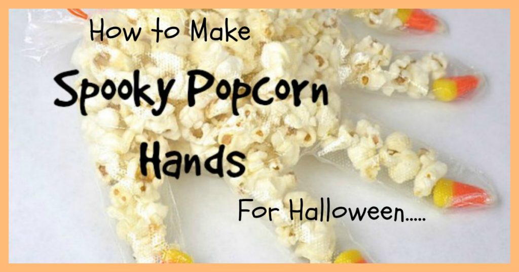 popcorn hands for halloween