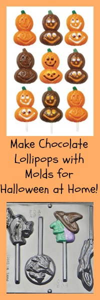 make chocolate lollipops with molds