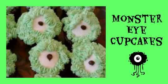 monster eye cupcakes