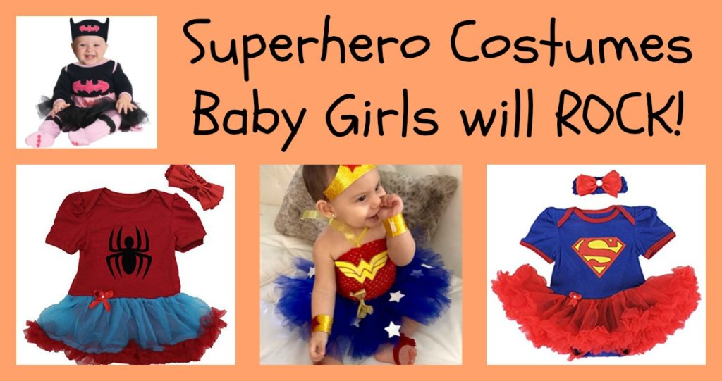 superhero costumes baby girls