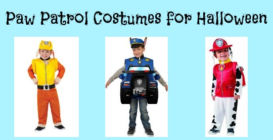 paw patrol costumes for Halloween