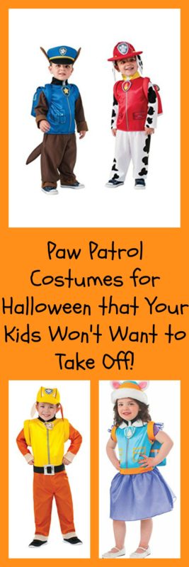 paw patrol costumes halloween