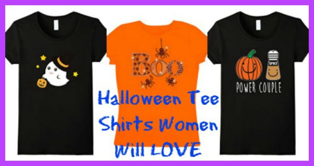 halloween tee shirts women