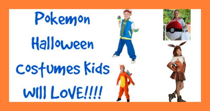 pokemon halloween costumes kids 
